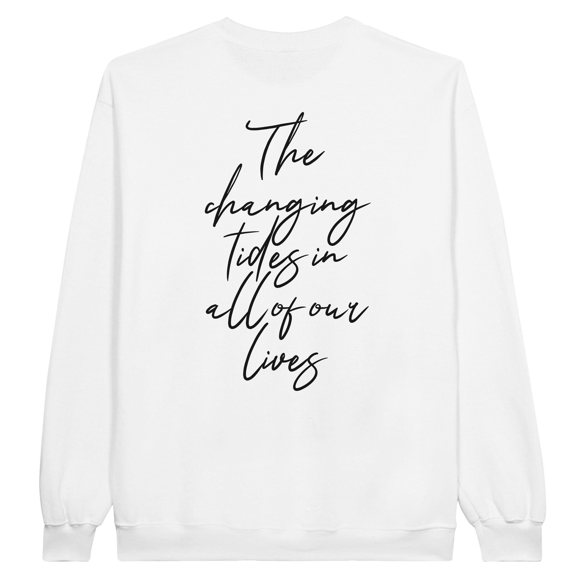 White Back - The Changing Tides - Turning Setbacks - Classic Unisex Crewneck Sweatshirt